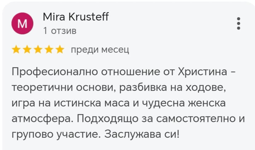 Отзив от М.М.